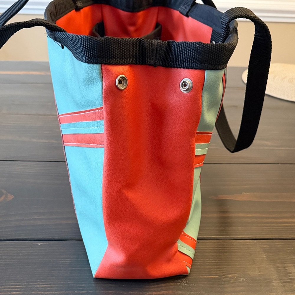 Holly Aiken Tote Bag - turquoise and orange - Picture 8 of 10